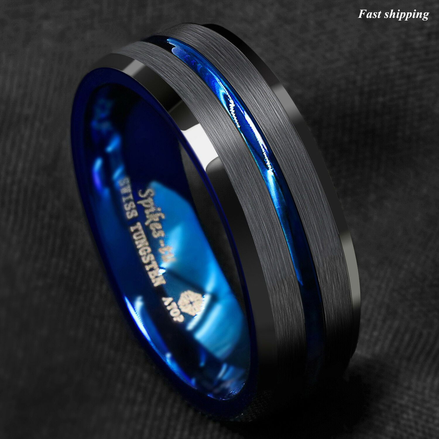 canvas Mijnwerker schoolbord 8mm Tungsten Men's Ring Thin Blue Line-Inside Black Brushed Band Jewelry birthday gift valentines gift anniversary gift for him - Walmart.com canvas Mijnwerker schoolbord 8mm Tungsten Men's Ring Thin Blue Line-Inside Black Brushed Band Jewelry birthday gift valentines gift anniversary gift for him - Walmart.com