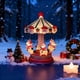 thumbnail image 1 of Luces de noche festivas, decoraciones navideñas, carrusel iluminado navideño, adorno de decoración navideña, regalo, artesanías de resina, luz de noche, decoraciones de Halloween, decoración de otoño,, 1 of 9