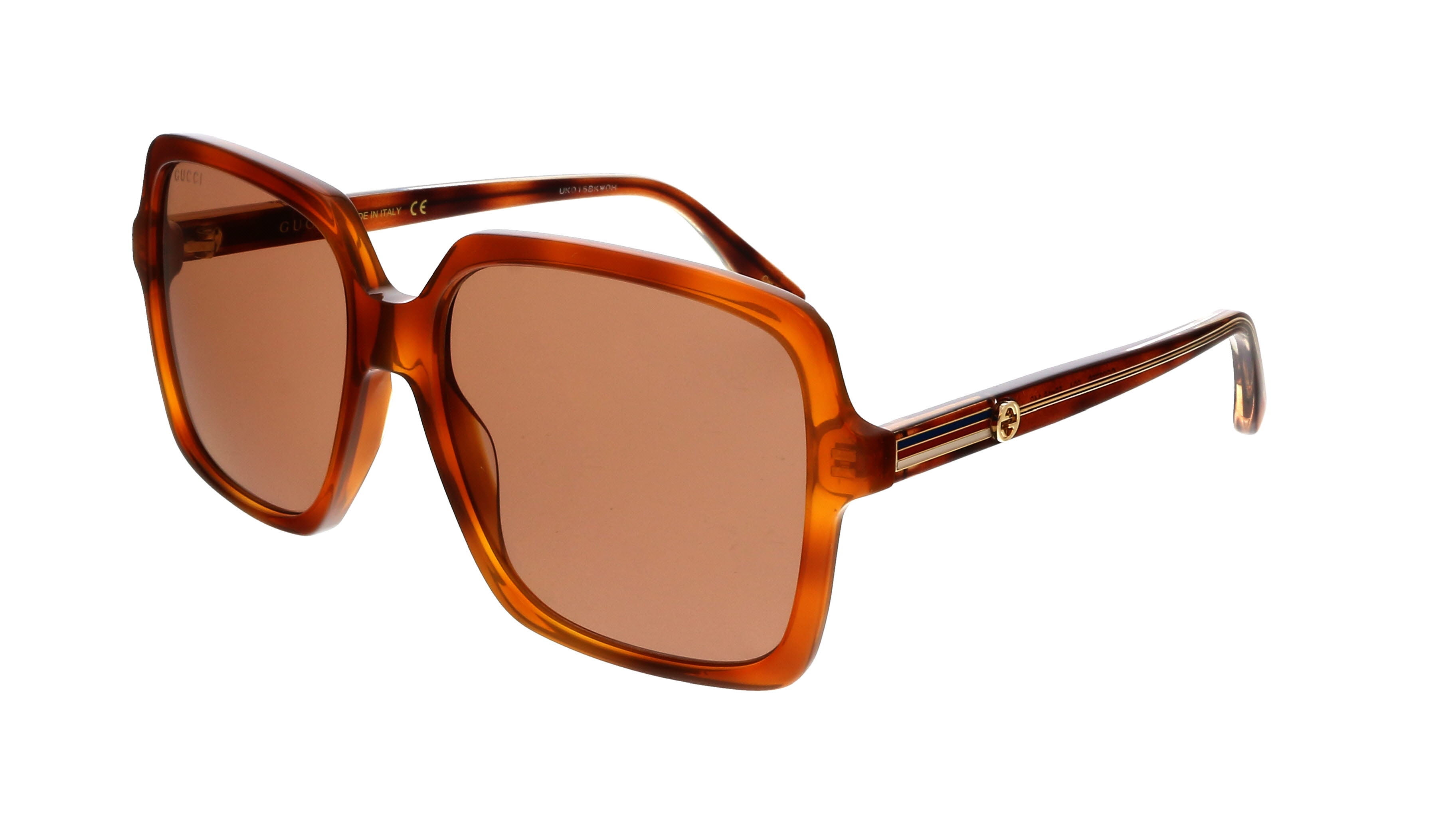 Gucci GG0375S 004 Light Havana Square 