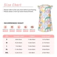 thumbnail image 3 of Vsdgher Zèbre Coloré pour Filles Chemises de Nuit Manches Courtes à Volants Robe de Nuit Pyjama pour Fête-Moyen, 3 of 6