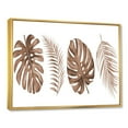 thumbnail image 2 of Designart Tropical Monstera and Palm Leaf In Terracotta FLOAT FRAME WALL ART, 2 of 4