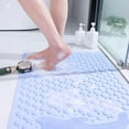 thumbnail image 5 of Non-Slip Bath Mat with Suction Cups | Dolphins Design Foot Scrubber | PVC Waterproof Floor Mat for Shower & Bathtub | 35x70cm Quick-Dry Bathroom Mat in 5 Colors, 5 of 6