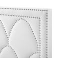 thumbnail image 4 of Headboard, Nailhead, King California Size, White, Velvet, Modern Contemporary, Bedroom Master Guest Suite Room, 4 of 10