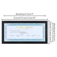 thumbnail image 4 of ELSKER&HOME 4x9 Business License Frame Black for 4 x 9 Standard Business Licence, Wall or Tabletop Display Panoramic Picture with No Mat (1 Pack), 4 of 7