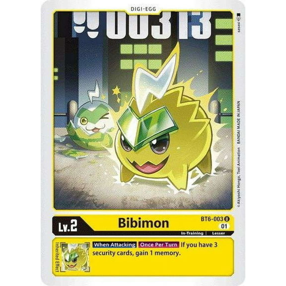 Digimon Double Diamond Uncommon Bibimon BT6-003
