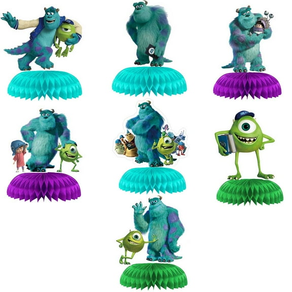 Monsters University Inc Honeycomb Centerpieces Table Toppers Decorations for Birthday Party Decor Supplies