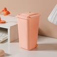 thumbnail image 3 of COMPUKAS 4pcs Cute Desktop Trashcan Plastic Square Impact-resistant for Adults, 3 of 8