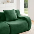 thumbnail image 4 of Aukfa 83" Boneless 2-Seater Modular Loveseat Sectional Sofa, 27.5" Deep Seat, Teddy, Green, 4 of 8