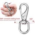 thumbnail image 3 of Vett 2Pcs Heavy Duty Trigger Clips Clasp 360 Swivel Trigger Clips Hook Stainless Steel Clasp, 3 of 5