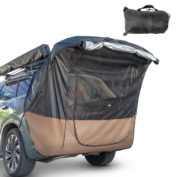 SUV Trunk Tent, Awning Tent Car Trunk Tent, Sun Protection, Car Tail Extension Tent for Camping