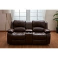thumbnail image 2 of Betsy Furniture Bonded Leather Reclining Sofa Living Room Recliner, 2 of 2