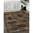 thumbnail image 2 of Ahgly Company Indoor Round Abstract Bakers Brown Abstract Area Rugs, 6' Round, 2 of 6