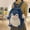 Blue, variant on Cute And Stylish Soft Girl Penguin Backpack With Pendant Dance Bags