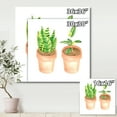 thumbnail image 4 of Ficus and Sansevieria Indoor Green Home House Plants 30 in x 30 in Painting Canvas Art Print, by Designart, 4 of 4