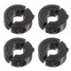 thumbnail image 1 of Uxcell 4pcs Collar de Eje para Varilla de 3/8" OD de 7/8" Ancho de 11/32" Collar de Eje de Doble División con Tornillo de Fijación, 1 of 6