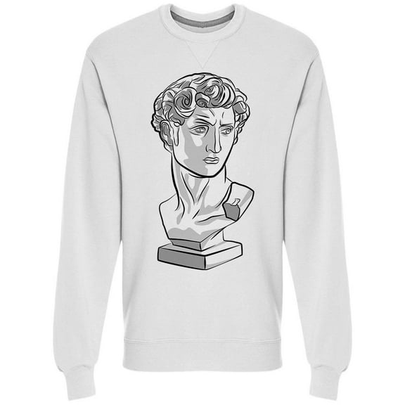 Head Sculpture Antique Sweatshirt Men -Image by Shutterstock, Male Large