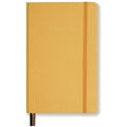 thumbnail image 2 of Minimalism Art, Premium Hard Cover Notebook Journal, X-Large Size, Master A4 8.3" x 11.4", 186 Numbered Pages, Gusseted Pocket, Ribbon Bookmark, Extra Thick Ink-Proof Paper 120gsm (Wide Ruled, Amber), 2 of 9
