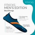thumbnail image 3 of FITKICKS Classic Active Footwear Quick Dry Foldable Water Shoes, Blue/Orange (Men's), 3 of 9