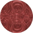 thumbnail image 1 of Ahgly Tapis Rond Lavable en Machine Intérieur Transitionnel Rouge Canneberge, 3 Pieds Rond, 1 of 7