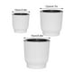 thumbnail image 5 of Kearding Macetas de bonsái duraderas y portátiles de ABS para macetas de interior y exterior, materiales con estilo Jardín y Patio blanco ciento cincuenta, 5 of 6
