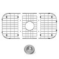 thumbnail image 4 of Protectores De Fregadero Para Fregadero De Cocina De 26.0 X 14.0 In, Protector De Fregadero De Acero Inoxidable Con Orificio De Drenaje Central, Estante Para Fregadero Para La Parte Inferior Del Frega, 4 of 5