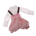 thumbnail image 2 of s Lovely Fashion White Shirt \u0026 Suspender Outfit '' Dolls Clothes Dress Up Accesorios Toy CUTICAT Ropa de muñeca, 2 of 8