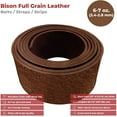 thumbnail image 2 of ELW 6-7 oz. 2.4-2.8mm Straps, Belts, Strips  Cognac 1-1/4" X 60" 3.2cm X 152.4cm  Full Grain Leather Bison Hide DIY Craft Projects, Bag, Chap, Motorcycle, Shoe, Clothing, Jewelry, Wrapping, 2 of 8