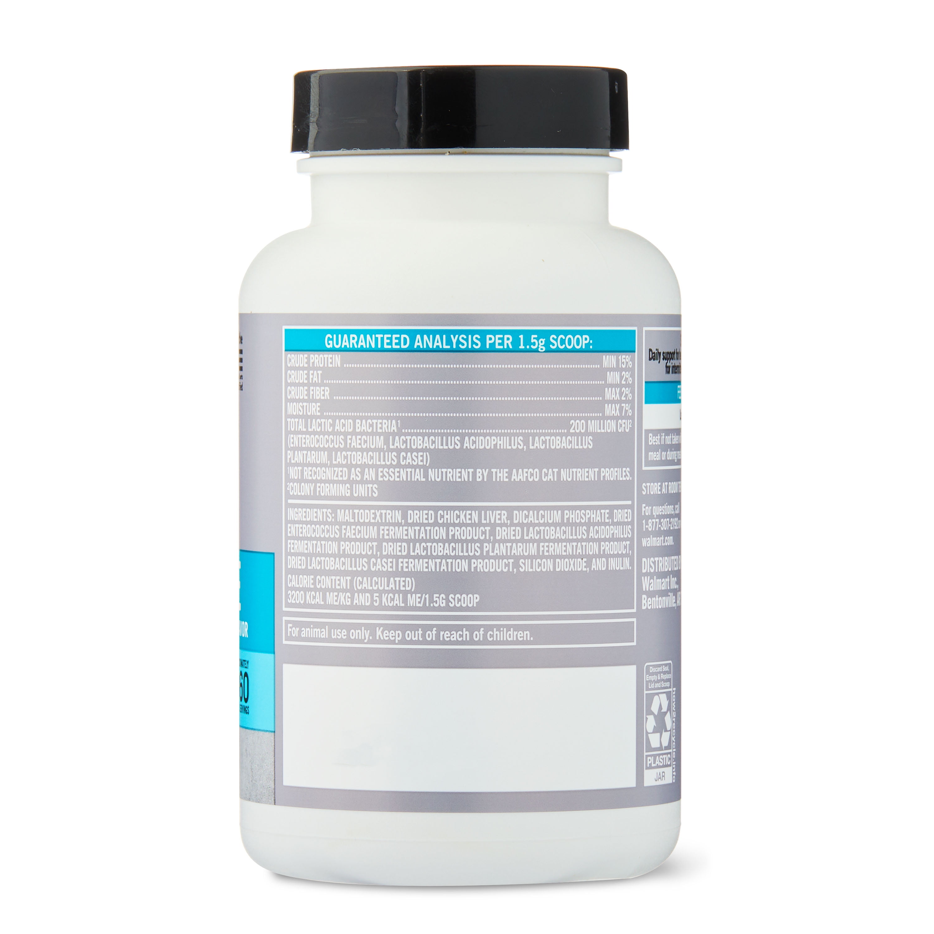 Pure Balance Pro+ Probiotic Care for Cats, Digestion Supplement Powder, Chicken Liver Flavor, 60 Servings