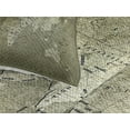 thumbnail image 3 of Ambesonne Map Quilted Coverlet 3 Pcs, Nostalgic World Map, King Size, Army Green, 3 of 4