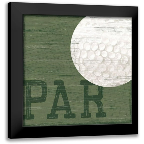 Reed, Tara 12x12 Black Modern Framed Museum Art Print Titled - Golf Days XII-Par