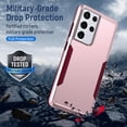 thumbnail image 3 of for Samsung Galaxy S21 Ultra Case, S21 Ultra Case with Screen Protector,[Military Grade Drop Tested] Heavy-Duty Tough Rugged Shockproof Protective Phone Case for Galaxy S21 Ultra 6.8 inch (Pink), 3 of 6