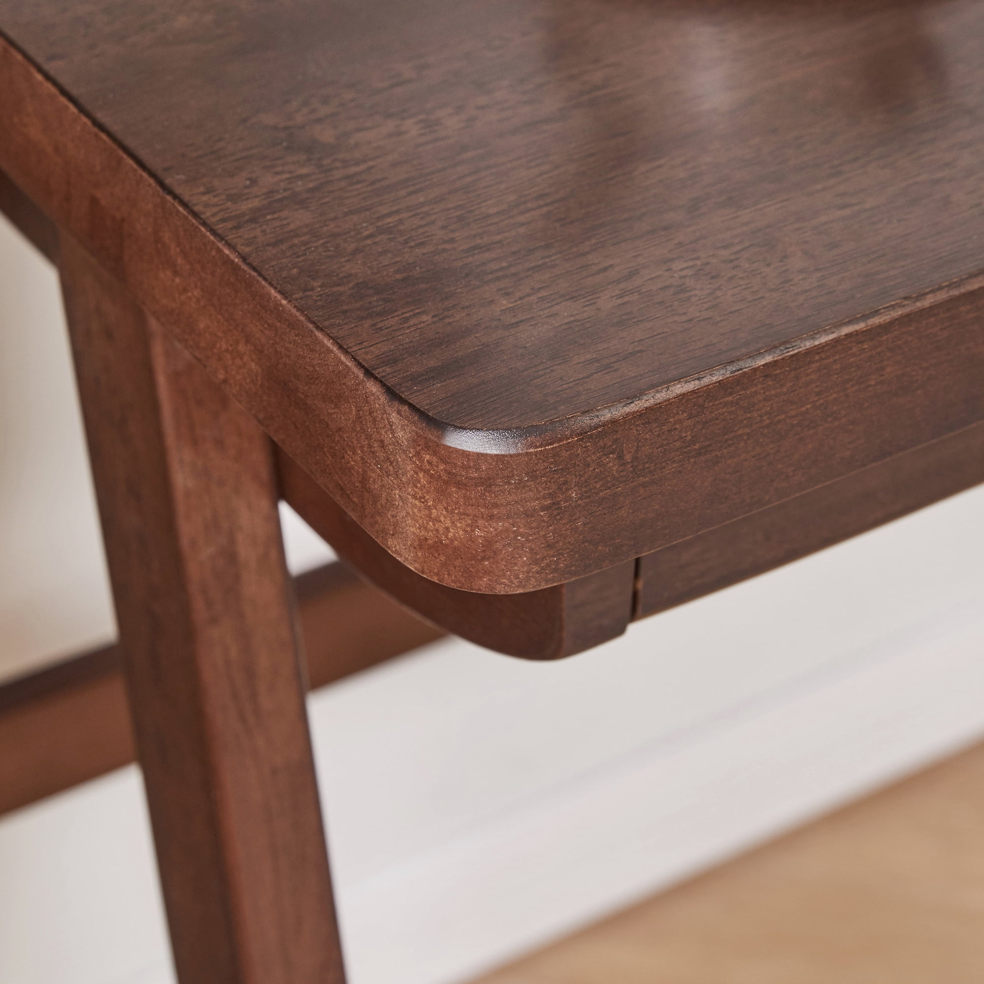 Leumius 39"W Computer Desk with Drawer,Retro Writing Desk Office Study Desk PC Table with A-Frame Legs for Small Spaces,Walnut