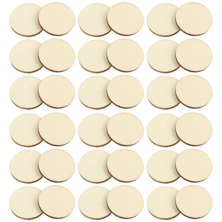KOHAND 30 PCS 9 Inch Crafts Wood Slices, 0.1 Inch Thick Round Unfinished  Wooden Circles Blank Wood Discs for DIY 