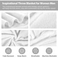 thumbnail image 6 of Positive Daily Affirmations Blanket, Mental Health Gifts for Women, Funny Sobriety Throw Gift for Women, Christmas White Elephant Gifts for Friends, Birthday Motivational Gifts for Female Gift 50x60, 6 of 6