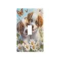 thumbnail image 2 of Switch Panel Switch Decoration 2.76x4.53x0.28 Inches Unused Outlet Cover Switch Plate Wall Plates Living Room Kitchen Bedroom Study Switches Two Cute Puppies, 2 of 8