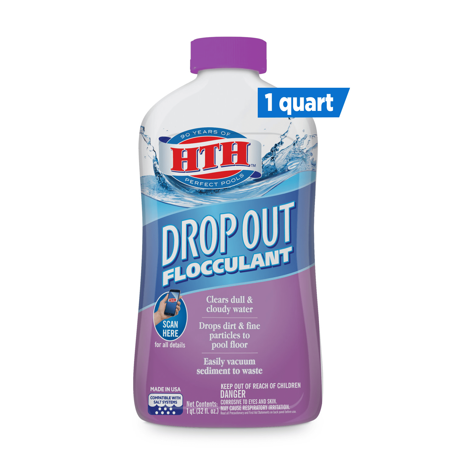 HTH Drop Out Overnight Flocculant to Easily Vacuum