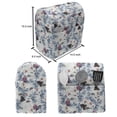 thumbnail image 4 of Botany Stand Mixer Cover, Rhythmic Winter Climate Birds Butterflies Flowers Print on Plain Backdrop, Kitchen Appliance Organizer Bag Cover with Pockets, 5 Quarts, White and Multicolor, by Ambesonne, 4 of 4