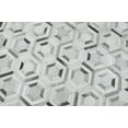 thumbnail image 2 of New Hairon Leather Handmade Ivory and Silver Area Rug, Hand Stitched Genuine Cowhide Leather Rug | LR2, 2 of 10