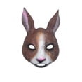 thumbnail image 2 of Brown Rabbit Halloween Mask, Halloween Party Full Face Prop, Masquerade Mask for Men Headwear, Mens Masquerade Mask Outfit Piece, 12X7 In, Detailed Textured Design, Ideal for, 2 of 4