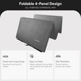 thumbnail image 3 of BalanceFrom 6ft x 4ft x 2in 4-Panel All-Purpose Folding Gymnastics Mat, Gray, 3 of 12