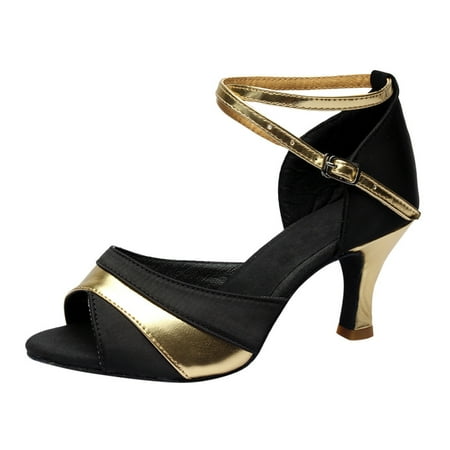 

adviicd 1 Inch Heels Pumps for Women Women Ladies Dancing Prom Ballroom Latin Ballet Sunflower Shoes Women Pumps
