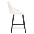 thumbnail image 6 of SAFAVIEH Kelsey Square Mid Back Counter Stool, Beige/Black, 6 of 13