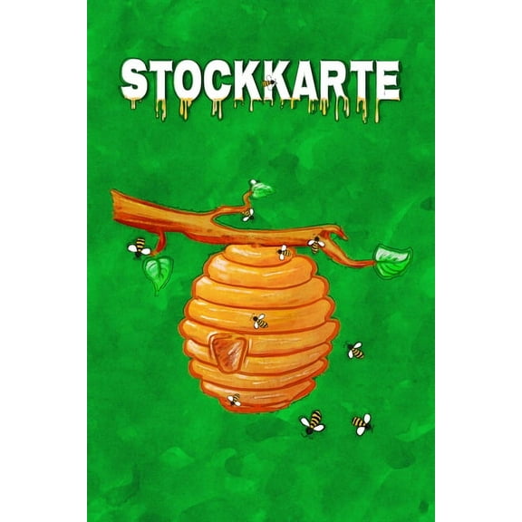 Stockkarte: Bienen Stockkarte für Imker zum ausfüllen - alle Daten des Bienenstockes, der Bienenbeute, dem Bienenvolk und dem Honig einfach in tabellarischer Form festhalten. Das perfekte "Werkzeug" d