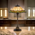 thumbnail image 4 of Dio 62 Inch Table Lamp, Colorful Tiffany Style Stained Glass, Bronze Resin, 4 of 6