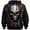 A-Grey1133, variant on XIAONU Mens Skull Graphic Print Hoodie Oversized Front Pocket Night Out Long Sleeve Pullover Top