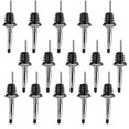 thumbnail image 1 of 15 Pcs Stainless Steel Liquor Bottle Speed Pourers Tapered Spout With Rubber Dust Caps Perfect Compatible With Pubs, Clubs, Restaurants, Bars, Coffee, 1 of 5