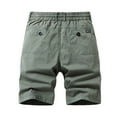 thumbnail image 4 of Caqnni Men's Casual Shorts with Pockets Hiking Shorts Casual Athletic Jogger Sports Outdoor Trousers Relaxed Fit Summer Beach Trousers M-3XL (Grey,38), 4 of 9