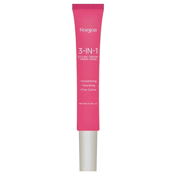 3 in 1 Styling Cream with Taming Wand Strong Hold Anti Frizz Hair Cream for All Hair Types Men Women