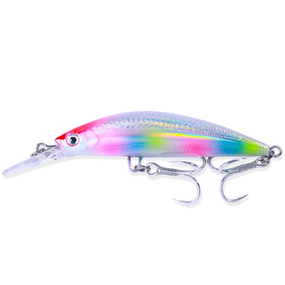HENGJIA Fishing Lures, Jerkbait for Bass Fishing Minnow Lure Set, Fishing Plugs Hard Baits Long-Distance Casting Swimbaits for Trout Bass Perch Fishing,10pcs