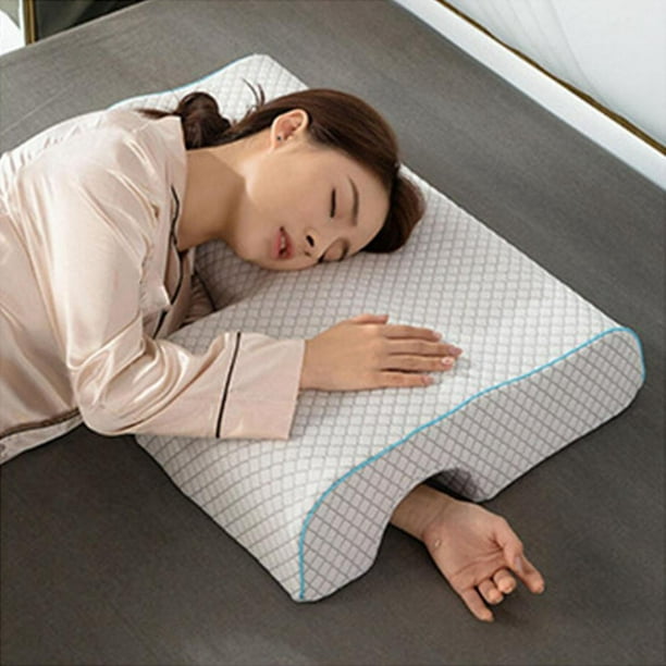 Almohada transpirable para parejas almohada arqueada para parejas almohada para dormir con cojin con orificio para para parejas amigos Izquierdo Salvador Almohada para parejas Walmart en linea